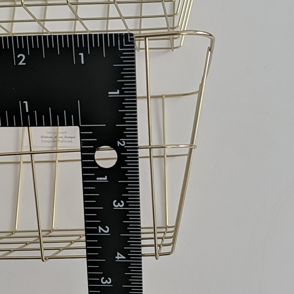 Gold wire baskets 2 pack - Picture 3 of 6